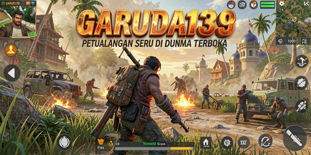Tangkapan layar yang menunjukkan petualangan seru di dunia terbuka GARUDA138.
