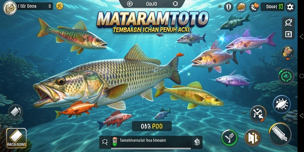 Screenshot gameplay Tembak Ikan di MATARAMTOTO yang menarik dan penuh warna.