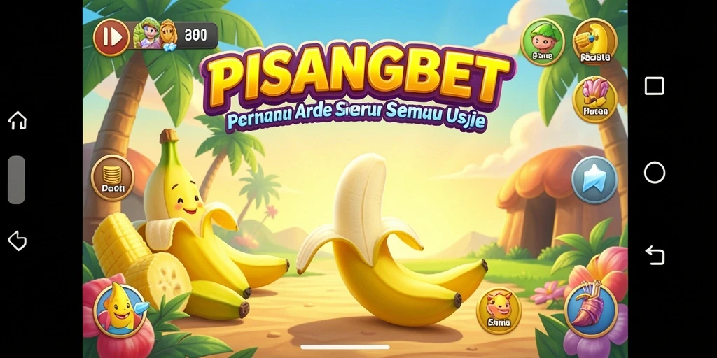 Screenshot gameplay PISANGBET yang menampilkan aksi penuh warna dan semangat Arcade.