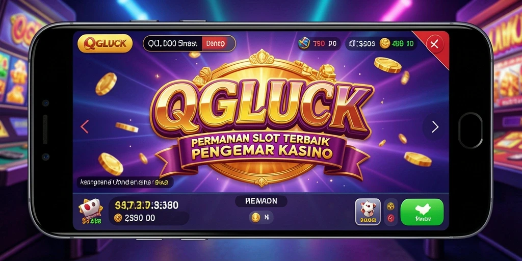 Tampilan menang dari permainan Slot QGLUCK yang menarik.