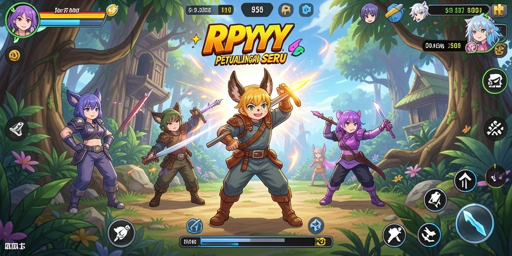 Tampilan seru dari gameplay RPYYY yang penuh aksi.