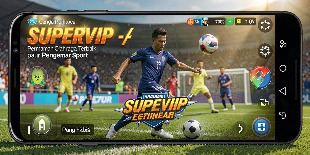Tampilan gameplay seru dari SUPERVIP saat pemain beraksi di lapangan.