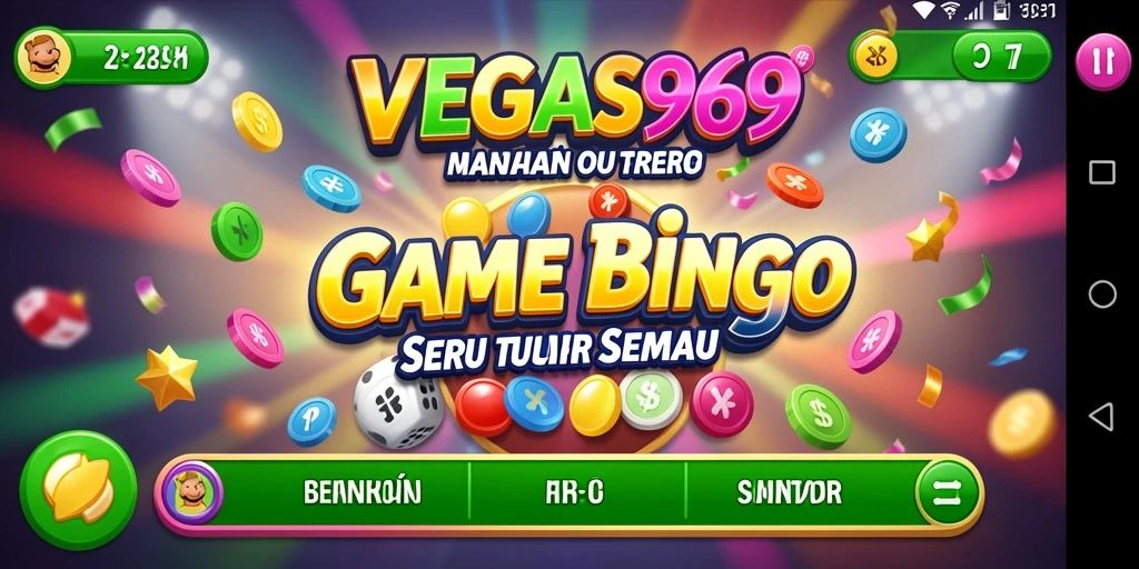 Tampilan gameplay seru dari VEGAS969 dengan kartu Bingo yang menarik.